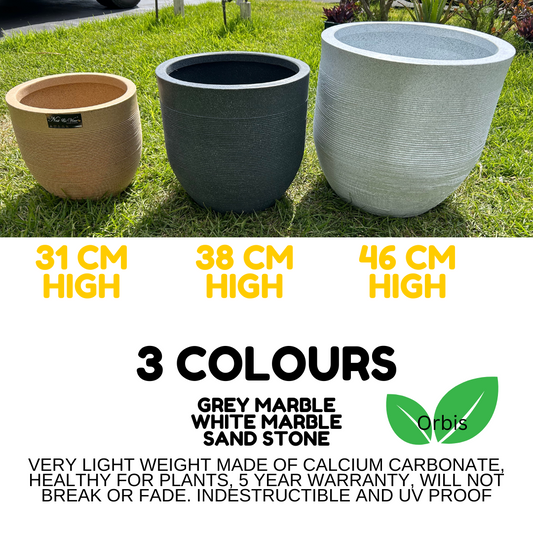 Orbis Pot / Planter - Light Weight  & Circular design that exudes simplicity