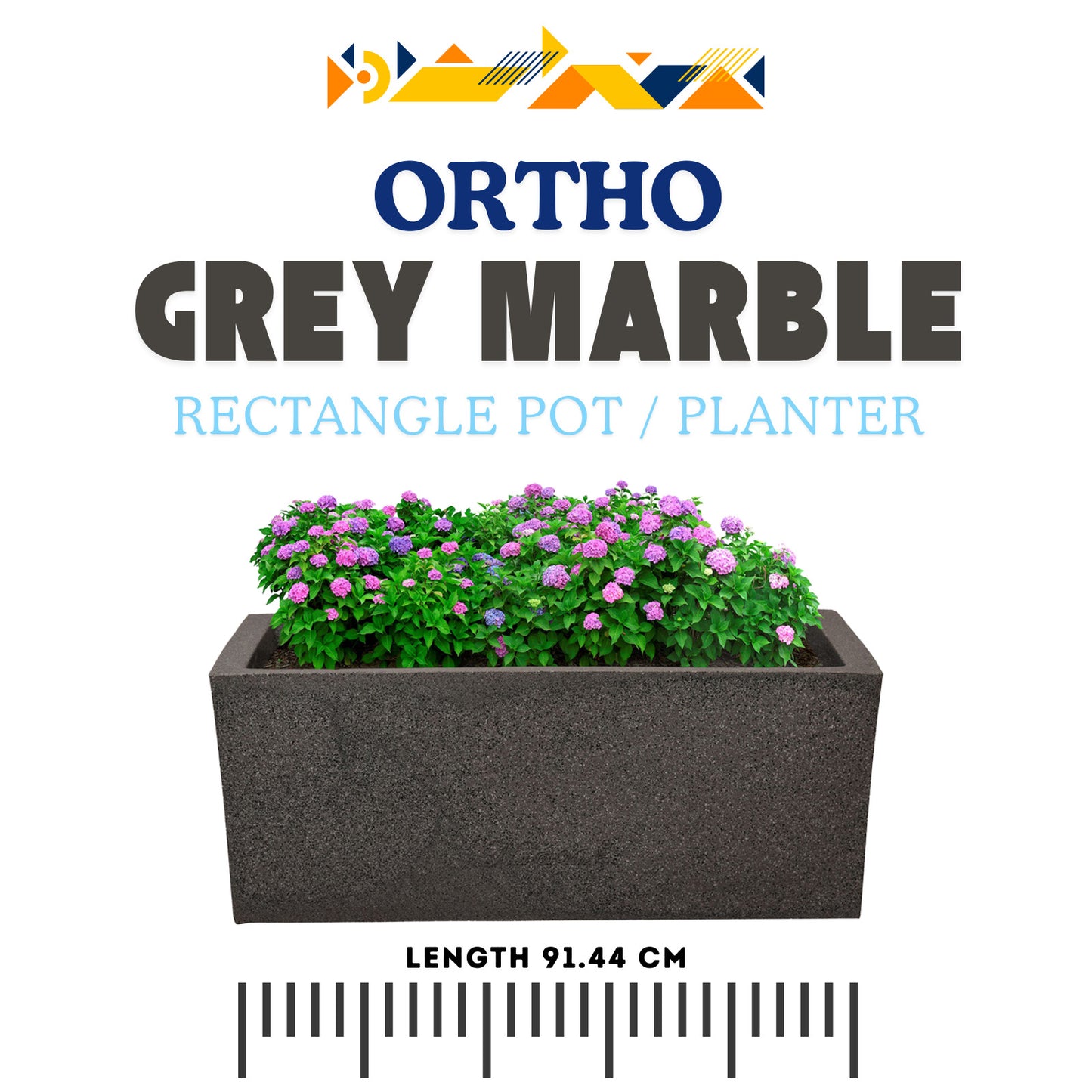 Ortho Pot / Planter - Rectangle shaped & light weighted