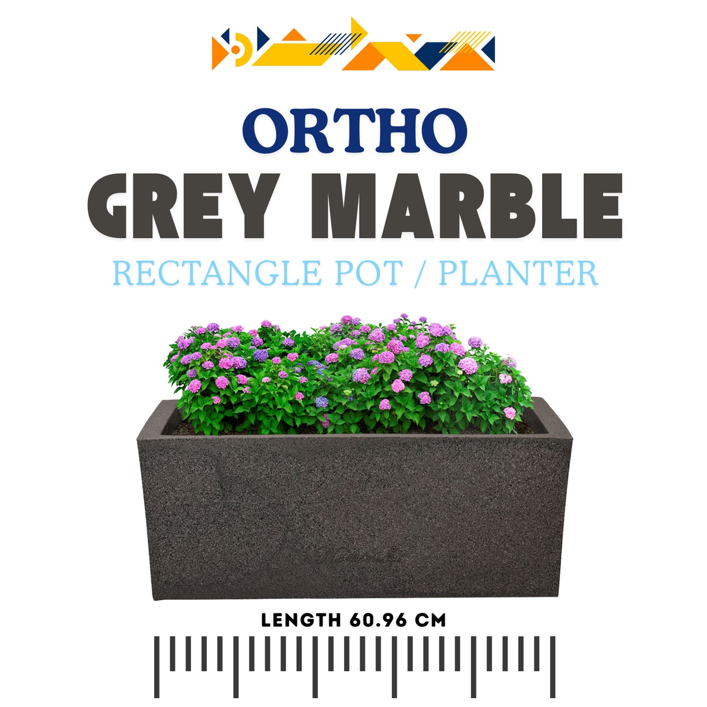 Ortho Pot / Planter - Rectangle shaped & light weighted