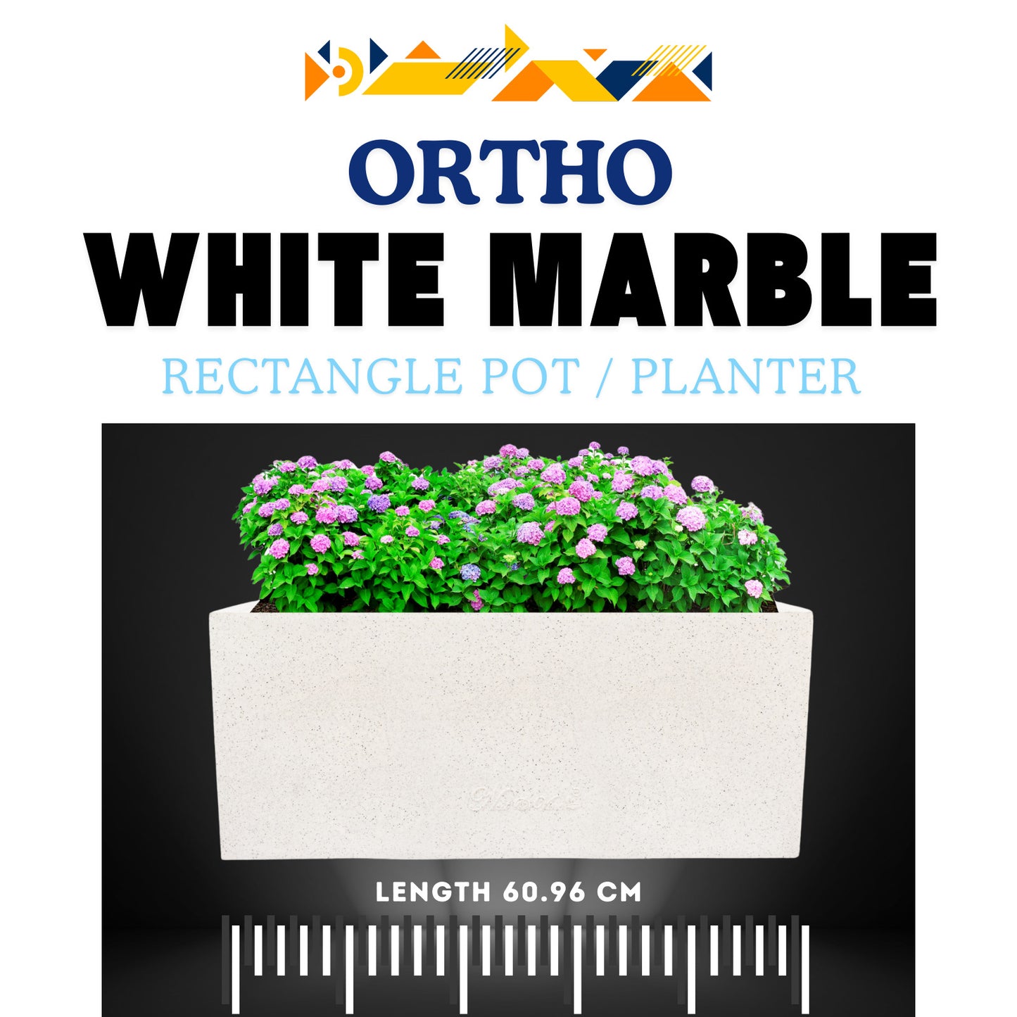 Ortho Pot / Planter - Rectangle shaped & light weighted