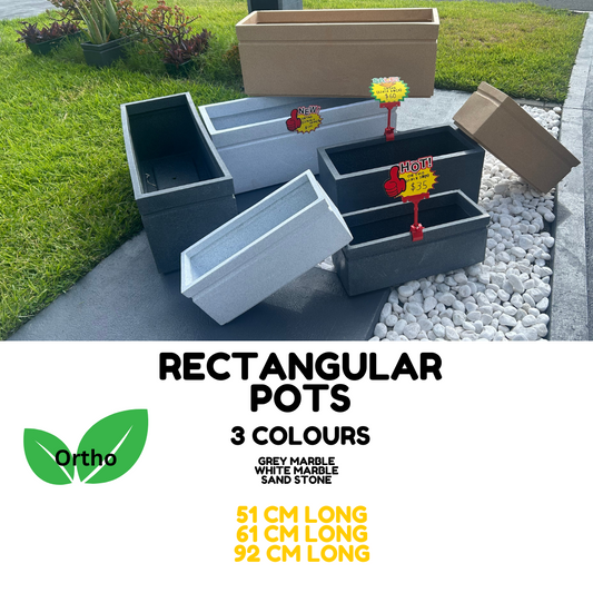Ortho Pot / Planter - Rectangle shaped & light weighted